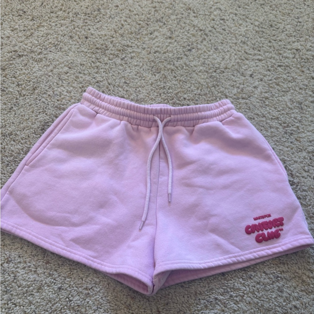 White Fox Boutique Light Pink Athletic Shorts